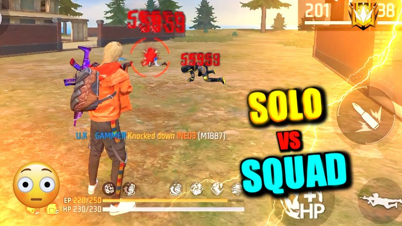 Solo VS Squad Full Gameplay | 1 Vs 4 | @TotalGaming093 - YouTube