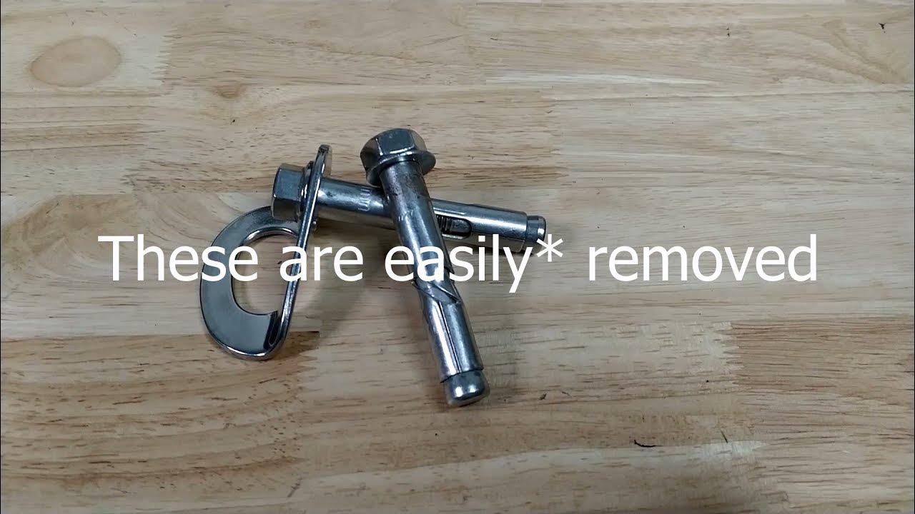 How to remove sleeve anchors (expansion bolts/dynabolts) [bolting for