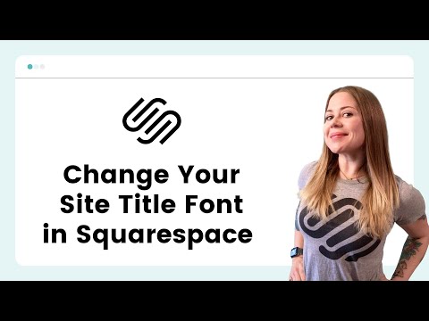 Video: Font apa yang tersedia di squarespace?