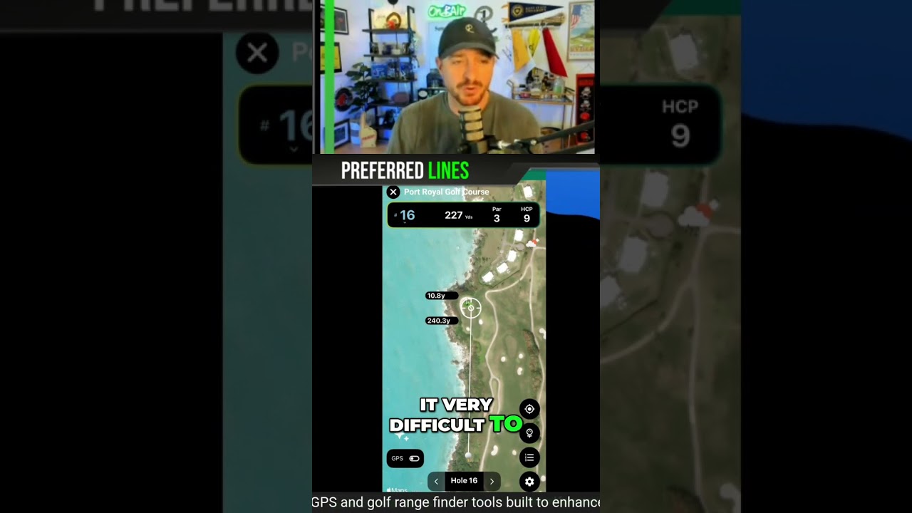 Port Royal Bermuda Course Cliff's Hole: Conquer the Edge & Score Big! #shorts