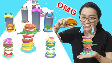 Burger Rush New 🍔🍕🧀 All Levels Gameplay Android, ios  ( Walkthrough) | Gameplay