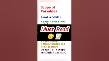 Scope of Variables in C++ program #cpp #cppprogramming #scopes