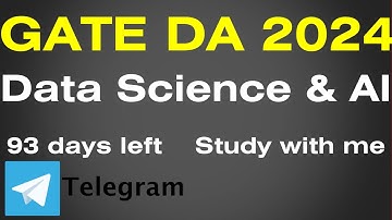 GATE Data Science & AI 2024 | Study with me | 93 days left | Anonymous Data Scientist