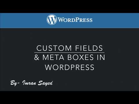 Introduction to Custom Fields and Meta Boxes in WordPress