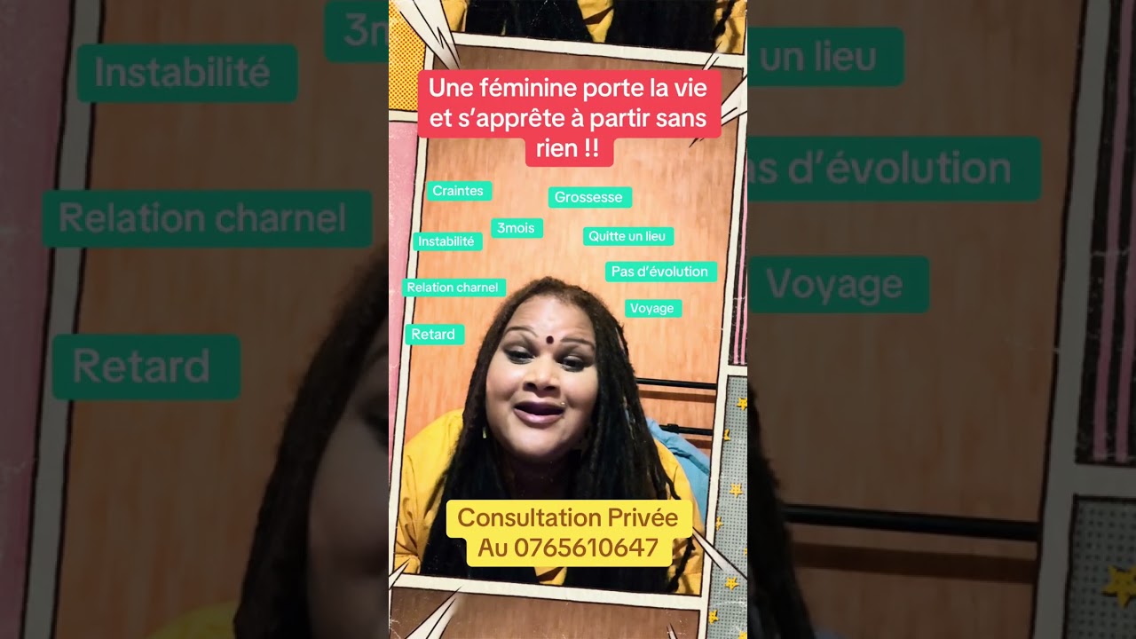 Une féminine porte la vie et s’apprête à partir sans rien !! 