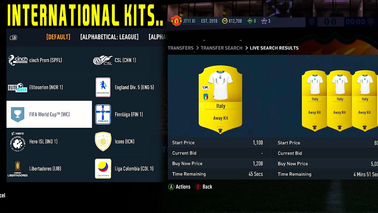 HOW TO GET INTERNATIONAL KITS IN FIFA 23 YouTube