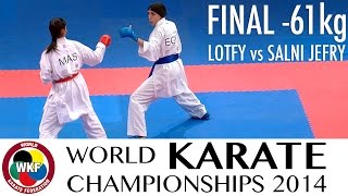 Lotfy Vs Salni Jefry. Final Kumite - 61Kg. 2014 World Karate Championships World Karate Federation