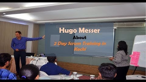 Hugo Messer Explaining About His Scrum Training in Kochi