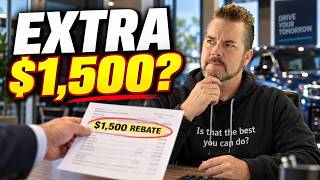 THE DEALER “FOUND” an Extra $1,500 Rebate… Ask THIS Before You Sign, Kevin Hunter, The Homework Guy