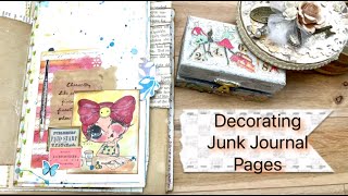 Decorating Junk Journal Pages