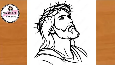Jesus drawing | How to draw Jesus Christ easy | Colour pencil drawing|  drawing of Jesus |Simpleart