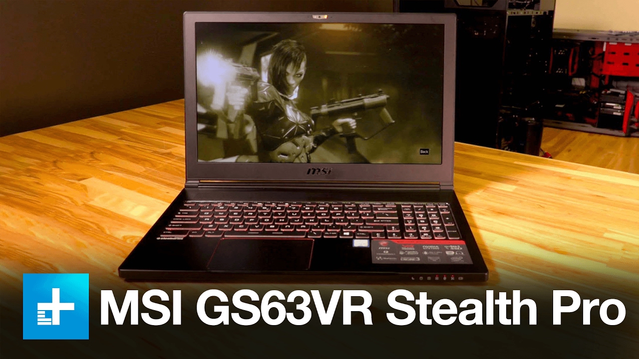 MSI GS63VR Stealth Pro Gaming Laptop - Hands On Review - YouTube