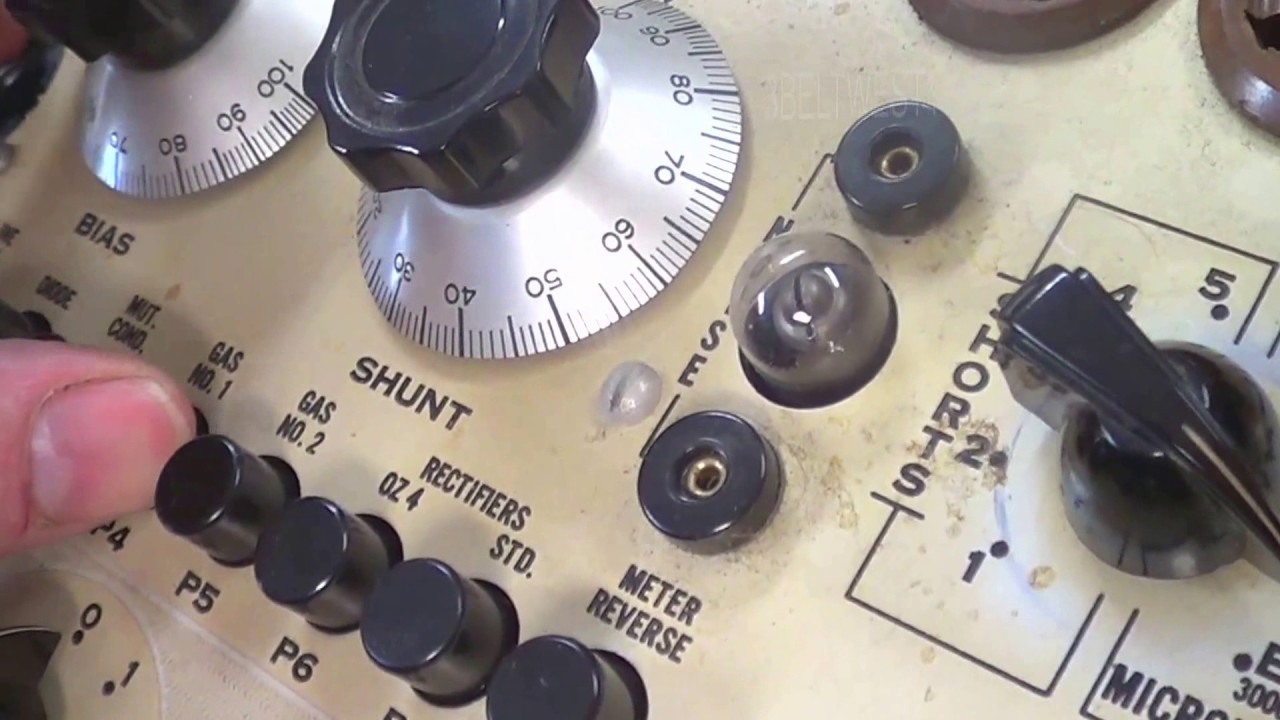 6EA8 Triode Pentode gas test TV3 B / U tube tester