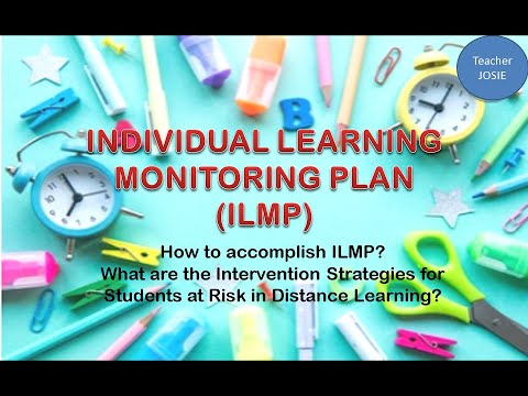 Individual Learning Monitoring Plan (How to accomplish and intervention strategies for students)