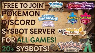 2026 Pokemon Sysbot Discord Server - FREE TO GEN - Complete your SHINY dex - ZA SV PLA BDSP SWSH