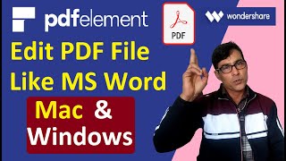 Edit PDF Files Like Ms Word | Wondershare PDFelement pro | Best PDF editor for Edit PDF file (CC)