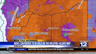 News conference on wildfire hazard map