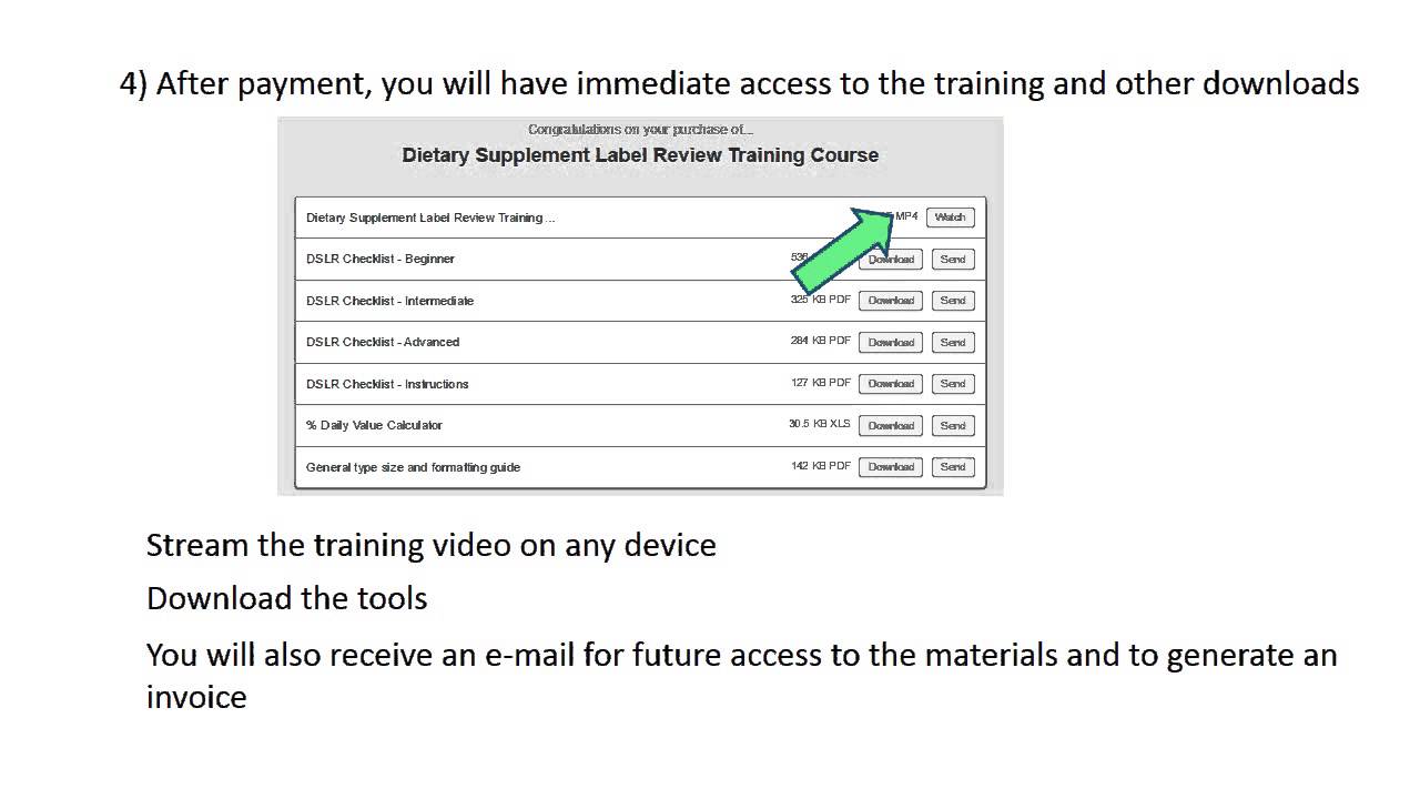 DSE Dietary Supplement Label Compliance Review Training Demo YouTube