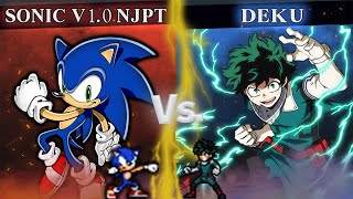 [MUGEN] AI BATTLE - Sonic V1.0 NJPT vs Deku