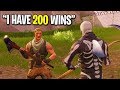 NOOB CAUGHT LYING ABOUT HIS FORTNITE WINS! (He JUST Started Playing)