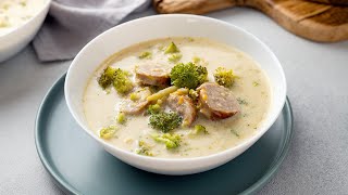 Keto Beer &amp; Broccoli Soup [Rich, Hearty, Low-Carb]