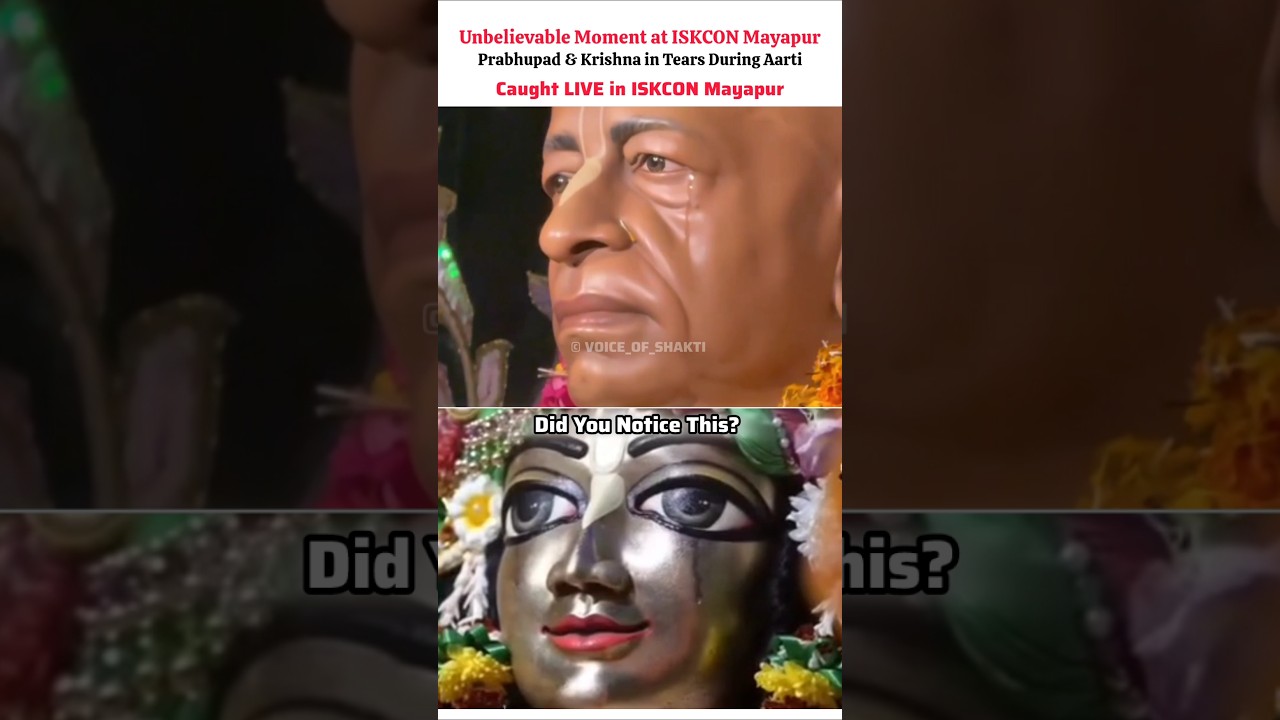 Did Krishna Really Cry? 😳 17-Year Paralyzed Swami’s Kirtan Shocks Devotees! #bhakti #iskcon #fyp