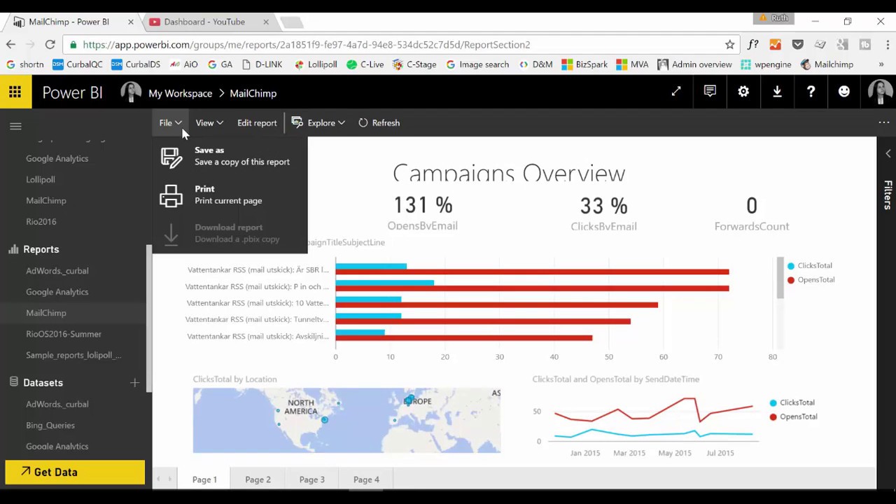 Download Your Reports From The Power Bi Service Powerbi Com