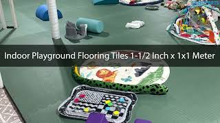 Indoor Playground Flooring Tiles 1-12 Inch x 1x1 Meter
