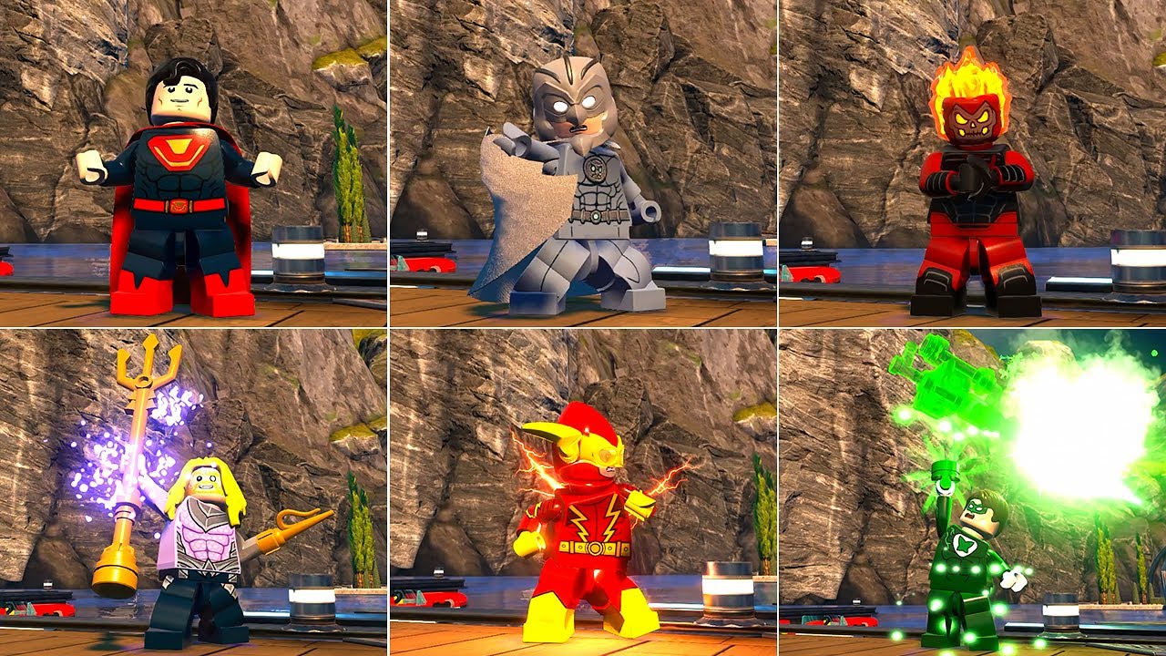 LEGO DC Super-Villains - All Crime Syndicate Members (Free Roam & Showcase)