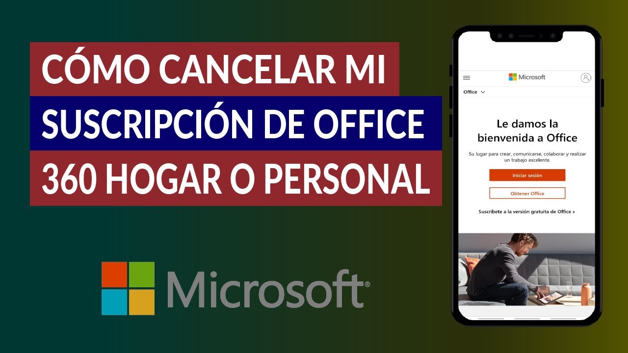 Cómo Cancelar mi Suscripción de Office 365 Hogar o Personal paso a paso -  YouTube