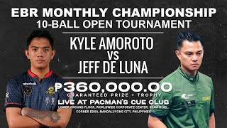 Pacmans Cue Club  Kyle Amoroto Vs Jeff De Luna  Ebr Monthly Chdanionship  Finals