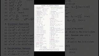 important Formulas #mathas #mathkeeda #exam #chemistry #class #movizparacha