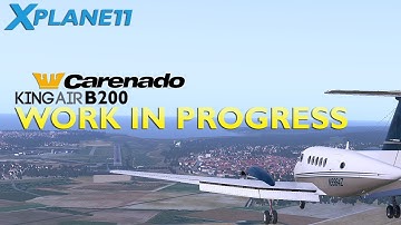X Plane 11 : Carenado King Air B200 LFAT Approach
