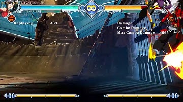 BBCF 2.0 - Litchi Spending Resources to Add Damage (Corner Combo Ender)