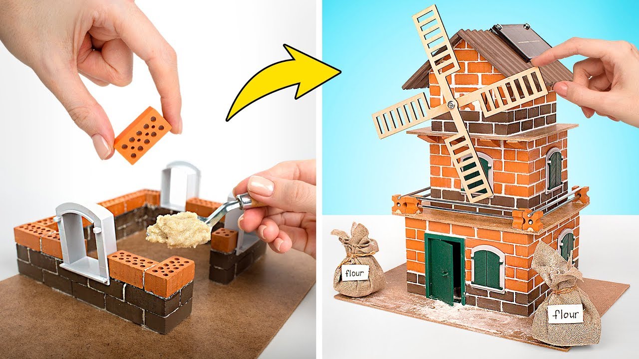 ミニレンガで本格的な風車を作ってみよう！