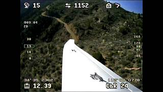 FPV slope soaring with the Heron north of Cherry