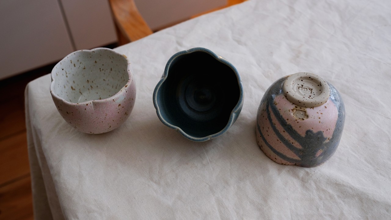 Making Flower Shaped Cups | Pottery Studio Vlog