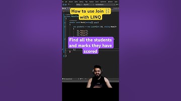 #day94 - How to use Join within #linq | Find students and marks they scored #coding #csharp #dotnet