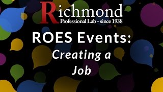 ROES Events: Creating a Job