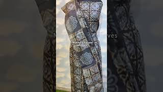 Vanaspati dye hand block printed pure tussar silk top and dupatta set2.5 mtra each