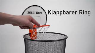 Mini Basketball Hoop for Trash Bin / Müll Korb Review