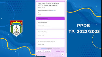Tutorial Pengisian Formulir Pendaftaran PPDB SMK Negeri Sukoharjo Pringsewu TP. 2022/2023