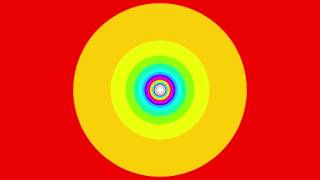 Rainbow round tunnel - simple HD animated background #60