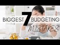 7 BIGGEST Budgeting Mistakes *and how to avoid*⎟FRUGAL LIVING TIPS