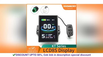 Electric Bicycle 24V/36V/48V KT-LCD8S Color E-Bike Display for Ebike Conversion Kit Accessories KT L