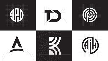 Easy Grid Logo Design Process | Illustrator Tutorial