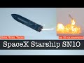 Starship SN10 от SpaceX приземлился после полета на 10 километров! И взорвался