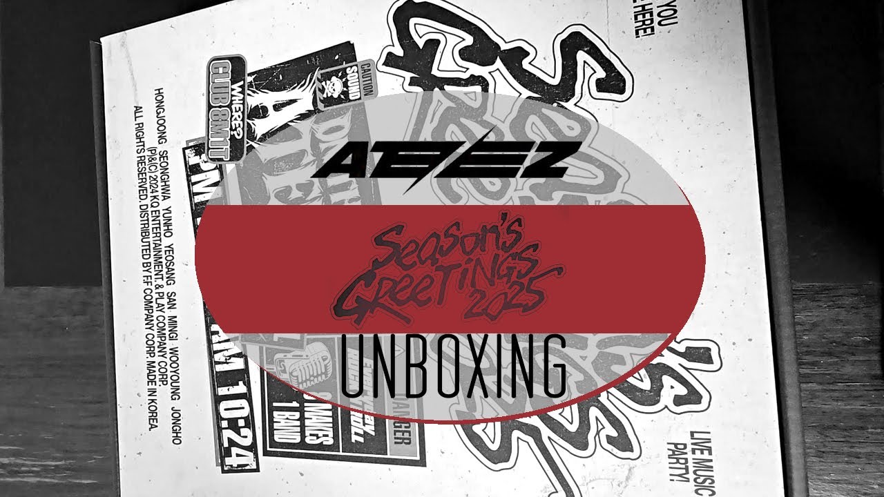 🎤🎧 Ateez Unboxing ¦ Season's Greetings 2025 - YouTube