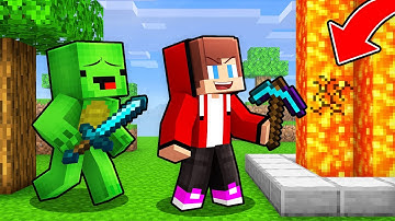 Mikey and JJ : SPEEDRUNNER vs HUNTER BUT You Can Mine Anything in Minecraft (Maizen)