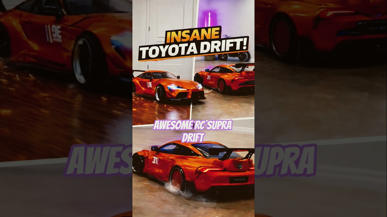Insane Toyota Supra RC Drift 🔥 Realistic RC Car Drifting Indoors | RC Toys with Arnab 